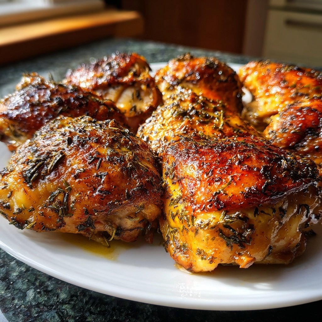 Comfort Food Baked Chicken Thighs