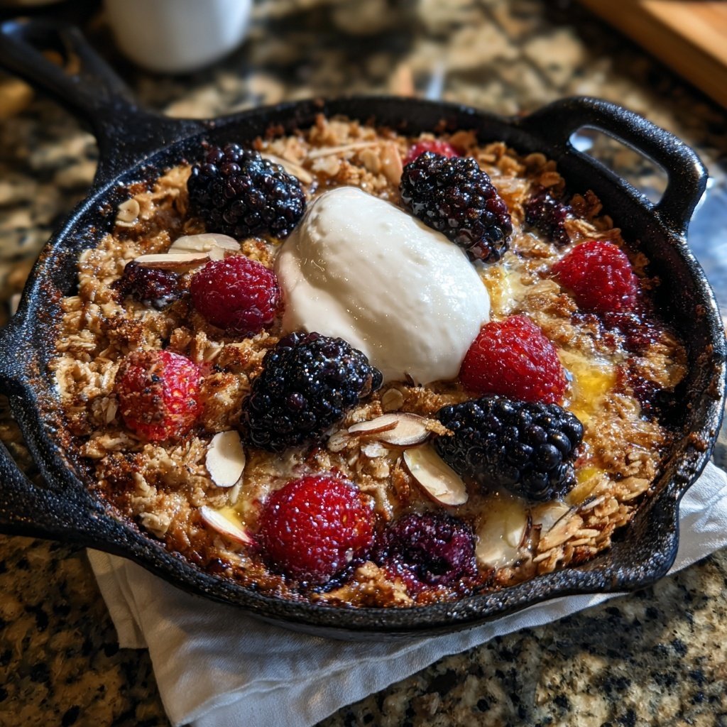 Breakfast Baked Oatmeal With Berries