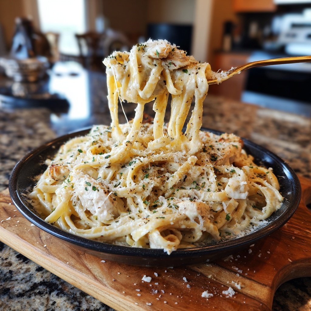 Rotisserie Chicken Alfredo Pasta
