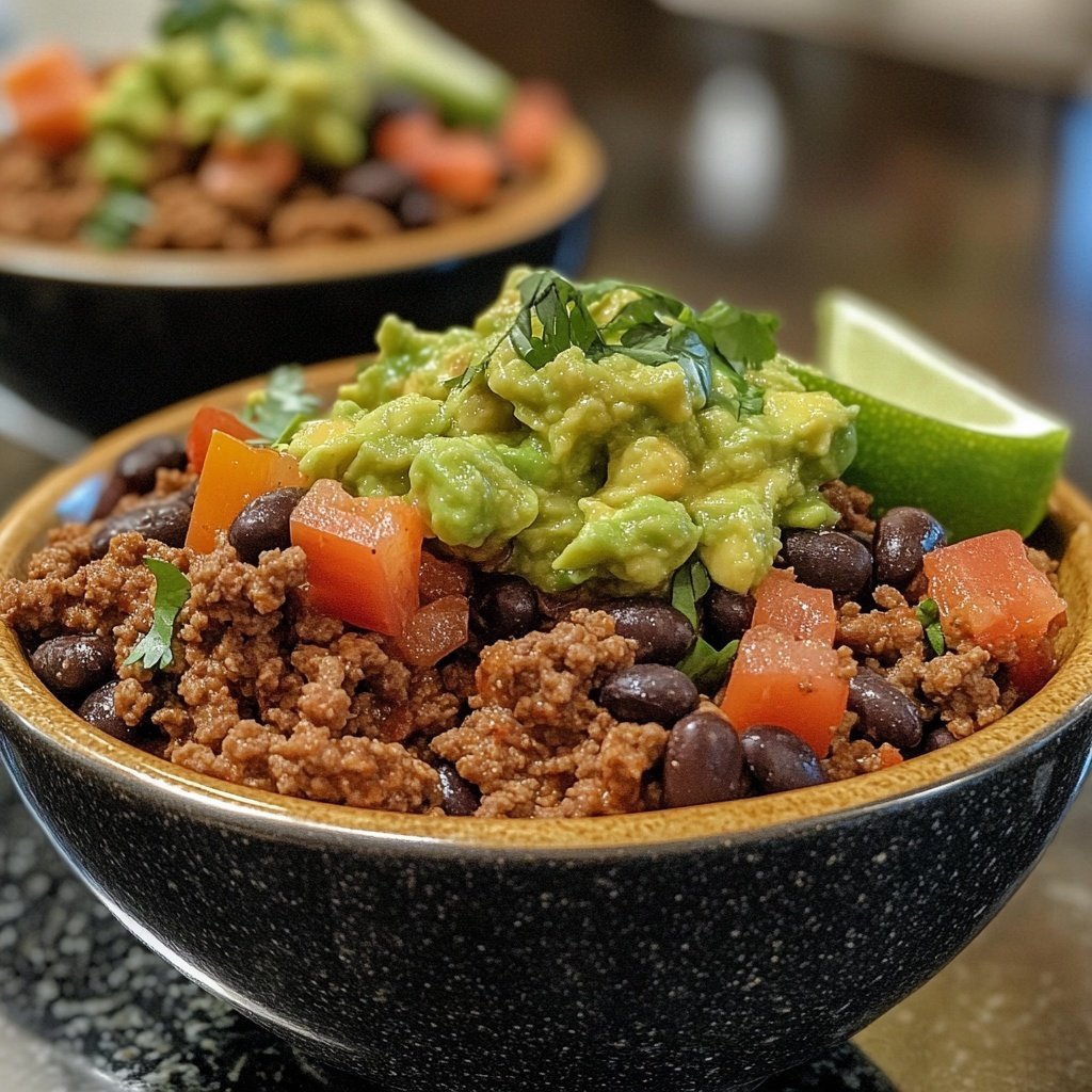 Ground Beef Burrito Bowls