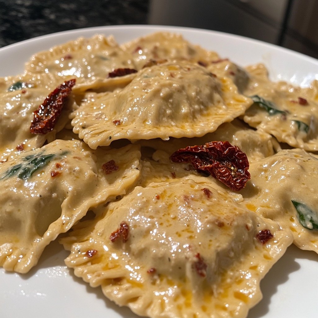 Creamy Tuscan Ravioli