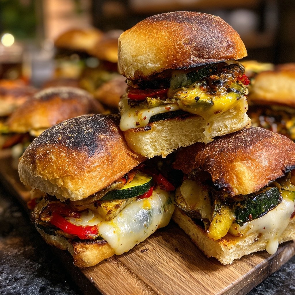 Grilled Vegetable Sliders