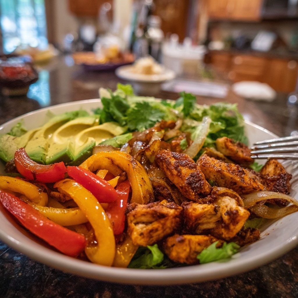 Healthy Chicken Fajita Bowl