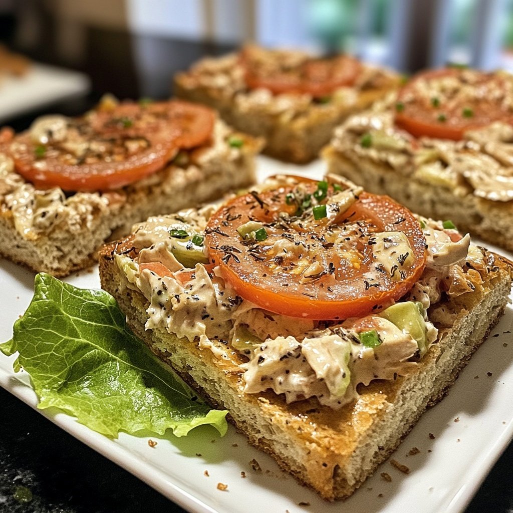Tomatenbroodjes met Kipsalade