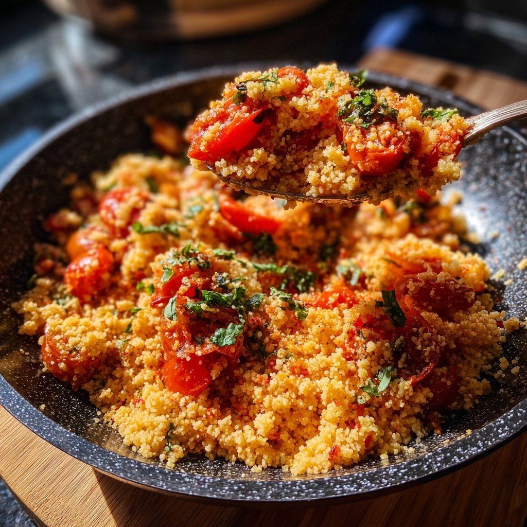 Roasted Tomato Basil Couscous