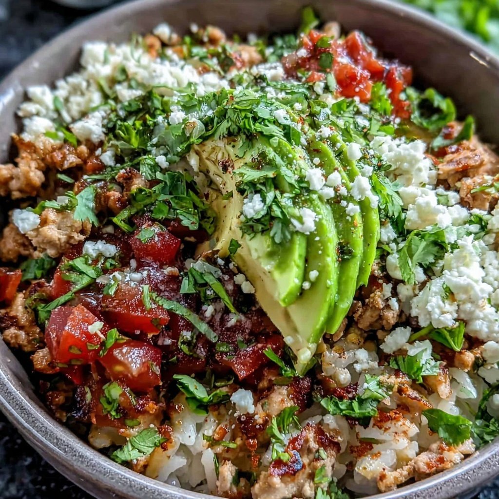 Ground Turkey Taco Bowl