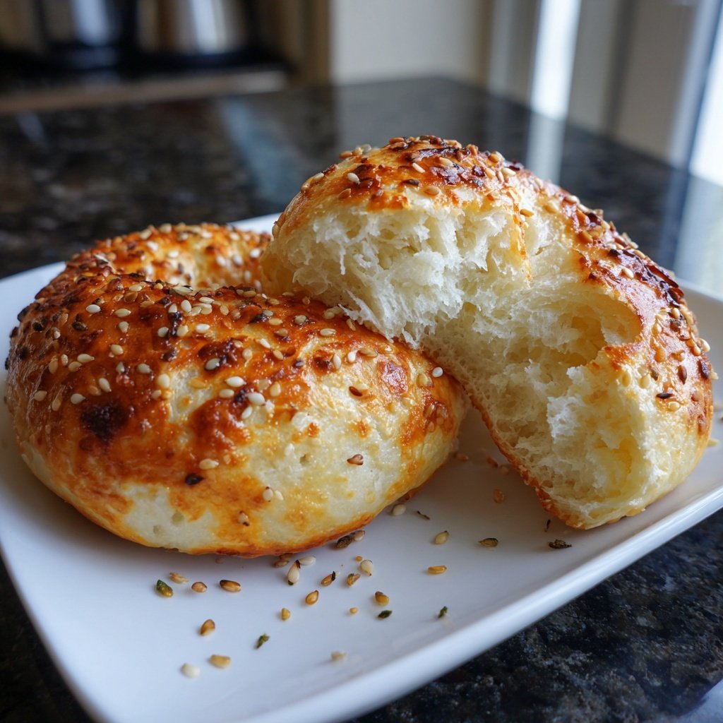 Air Fryer Yogurt Bagels
